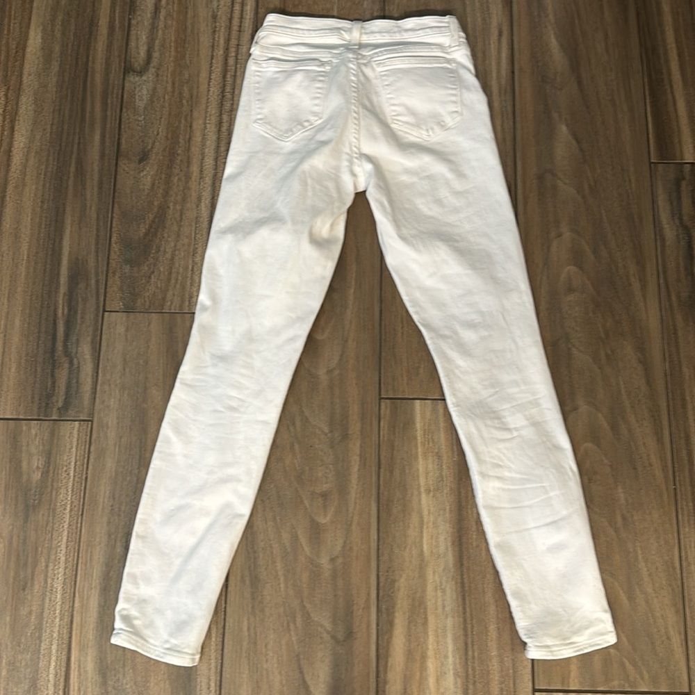 J.Crew white toothpick denim jeans size 26T - Picture 3 of 3